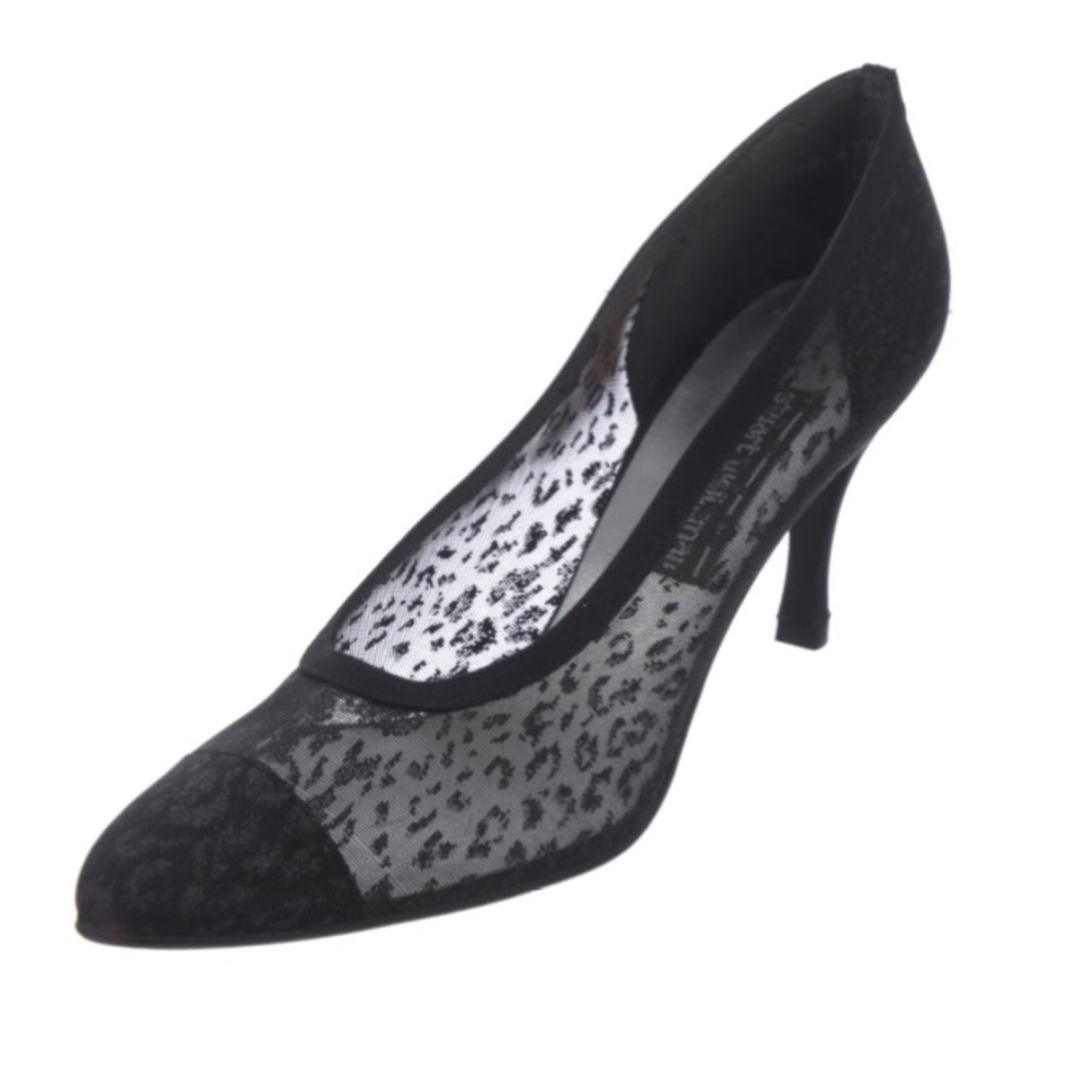 STUART WEITZMAN Animal Print Glitter Accents Pumps Size 7 Wide
